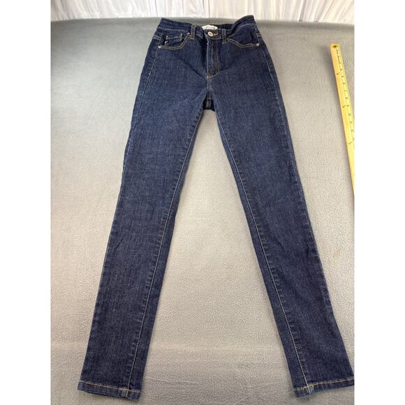 Kancan dark wash skinny leg jeans size 3-25 ‎ high waist - Picture 1 of 9